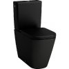 Laufen Meda - WC kombi misa, vario odpad, Rimless, matná čierna H8241117160001