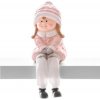 MagicHome Vianočná dekorácia dievčatko 13,5 cm