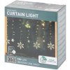 Svetelná záclona / reťaz s hviezdami 200x73cm, 130 LED