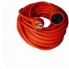 Solight prodlužovací přívod - spojka, 1 zásuvka, 20m, 3 x 1, 5mm2, oranžová PS07