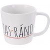 Keramický hrnček ZAS‑RÁNO biely 350 ml