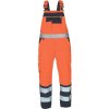 CERVA KNOXFIELD HVPS / Zateplené HI-VIS pracovné zimné nohavice s trakmi - oranžová XXXL