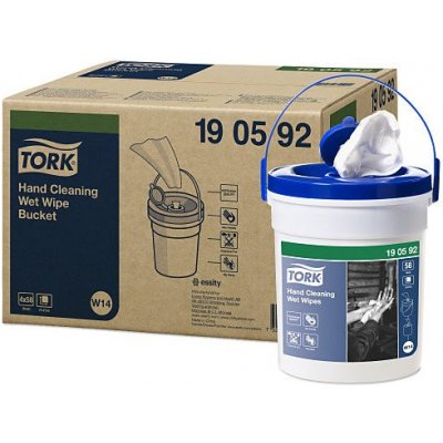 Tork 190592 Premium vlhčené utierky na ruky 58 ks vo vedierku