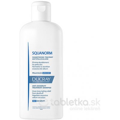 Ducray Squanorm šampón proti mastným lupinám 200 ml