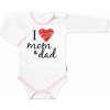 Body dlhý rukáv Baby Nellys I love mom & dad