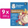 Gerber Mléčná kaše pšenično-ovesná banán a malina 9 x 200 g