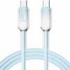 ENKAY Ice Clear opletaný nabíjací a dátový kábel - USB-C na USB-C - 1 m - modrý - možnosť vrátiť tovar ZADARMO do 30tich dní