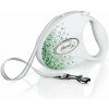 Flexi Vodítko Glam Splash M opasok 5m Leaf