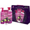 Dermacol Aroma Ritual Grape & Lime pena do kúpeľa 500 ml + sprchový gél 250 ml + tekuté mýdlo 250 ml darčeková sada