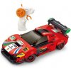 Stavebnica Auto červené RC na diaľkové ovládanie 17 cm 279 dielov