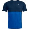 Pánske funkčné tričko Ortovox 185 Rock'N'Wool Short Sleeve M Veľkosť: M / Farba: tmavomodrá