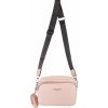 CHLOE dámska crossbody koženková kabelka Svetloružová