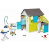 Smoby set detský domček Pretty Blue s letnou kuchynkou a upratovací vozík s vysávačom 810703-46