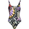 adidas plavky jednodielne FARM Graphic U-back Swimsuit Viacfarebná