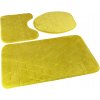 Kúpeľňové predložky Sumba olivové, protišmykové, sada 3 ks