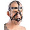 Kožená nastaviteľná maska na hlavu s kolíkom Zado