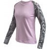 SENSOR Merino Blend Impress dámske tričko dl.rukáv Mystic Violet/zebra - L