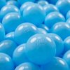 KiddyMoon Kids 700 ∅ 7 cm loptičiek na hranie loptičiek pre detské plastové loptičky do kúpeľa vyrobené v EÚ, Baby Modrá