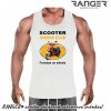 Pánske tielko RANGER® - motív Motorkári 23 Biela 3XL