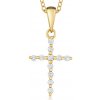 SOFIA DIAMONDS zlatý prívesok krížik CK47-00029-1250