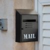 Kovová schránka na listy čierna Mail