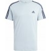Pánske tričko adidas, ESSENTIALS SINGLE JERSEY 3-STRIPES Svetlomodrá,tmavo modrá, XXL
