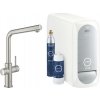 GROHE Blue Home - Štartovacia sada s výpusťou v tvare L, supersteel 31454DC1
