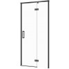 Cersanit LARGA SPRCHOVÉ DVERE 90x195 PRAVÉ, čierny profil, sklo číre S932-124