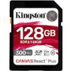 Kingston Canvas React Plus/SDHC/128GB/UHS-II U3 / Class 10 SDR2/128GB