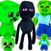 MINECRAFT SADA 3v1 PLYŠOVÁ HRAČKA KRIPER + ZOMBIE + ENDERMAN TRI MASKOTKY