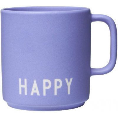 DESIGN LETTERS Porcelánový hrnček Lilac Happy 300 ml