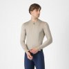 CASTELLI Cyklistický dres s dlhým rukávom letný - ESPRESSO - šedá