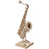 Rolife Drevené 3D puzzle Model Saxofónu 136 ks