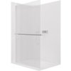 CERANO - Sprchová zástena Walk-in Crystal Ľ/P - 8 mm + polička/držiak na uteráky - bezvzperový systém - chróm, ryhované sklo - 160x200 cm