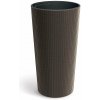 Kvetináč LAMIA SLIM ECO WOOD 30 cm - farba: káva ECO