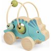 Bigjigs Toys Triceratops na kolečkách s korálky (691621840856)
