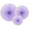 Party Deco Party Deco Rozety Yummy light lilac 3 ks