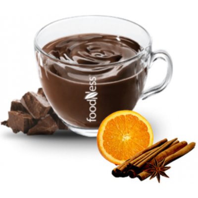 Foodness Horúca čokoláda Pomaranč a škorica 15 x 30 g