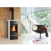 Haas+Sohn Alytus II čierna+biela keramika 10,3kw teplovodné krbové kachle