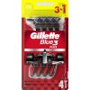 Gillette Blue3 Plus Red jednorázový holiaci strojček 4ks