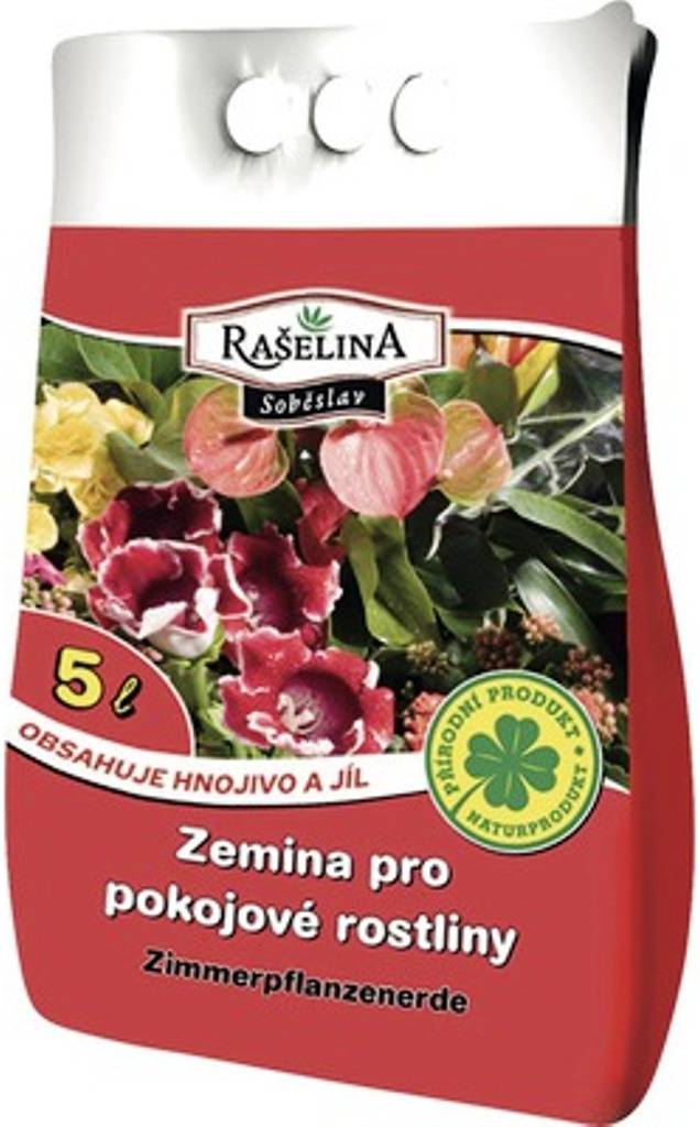 Rašelina Soběslav Zemina pro pokojové rostliny 5 l