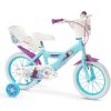 Huffy Frozen - Ľadové kráľovstvo 14 modré detské kolo + reflexná sada