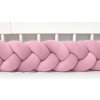 Vulpi Mantinel do postieľky Vrkoč 180cm Velvet Handmade Farba: pudrová