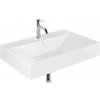 Kludi Resa umývadlo so zátkou 81x50 cm obdĺžnik umývadlo na nábytok-pultové umývadlo biela 59WW8143