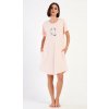 Dámske oversized lososové domáce šaty Vienetta Secret QUEEN