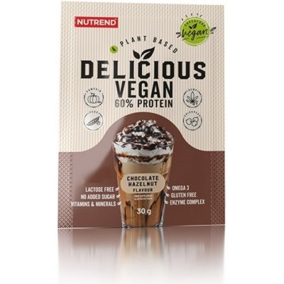 Nápoj Nutrend DELICIOUS VEGAN PROTEIN 450g čokoláda + lieskový orech