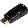 GEMBIRD Kábel red. HDMI na VGA + Audio, M/F, čierna A-HDMI-VGA-02