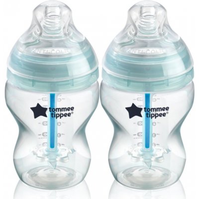 Tommee Tippee Closer To Nature Advanced Anti-colic dojčenská fľaša DUOBALENIE Slow Flow 0m+ 2x260 ml