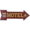 Ceduľa Motel 46x16 cm Plechová tabuľa