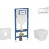 Geberit Duofix - Set predstenovej inštalácie, klozetu Arkas a dosky softclose, tlačidlo Sigma30, biela/chróm SANI11CA3108B